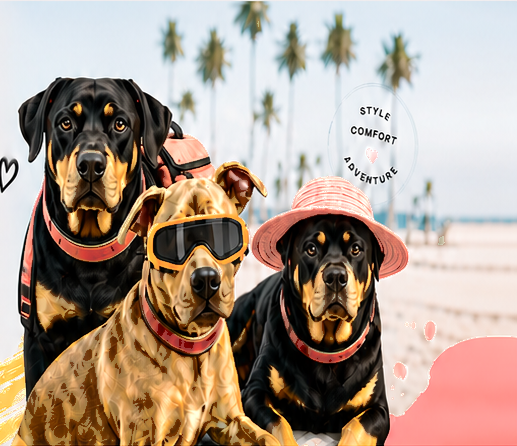 Three Bark N Swag hero dogs